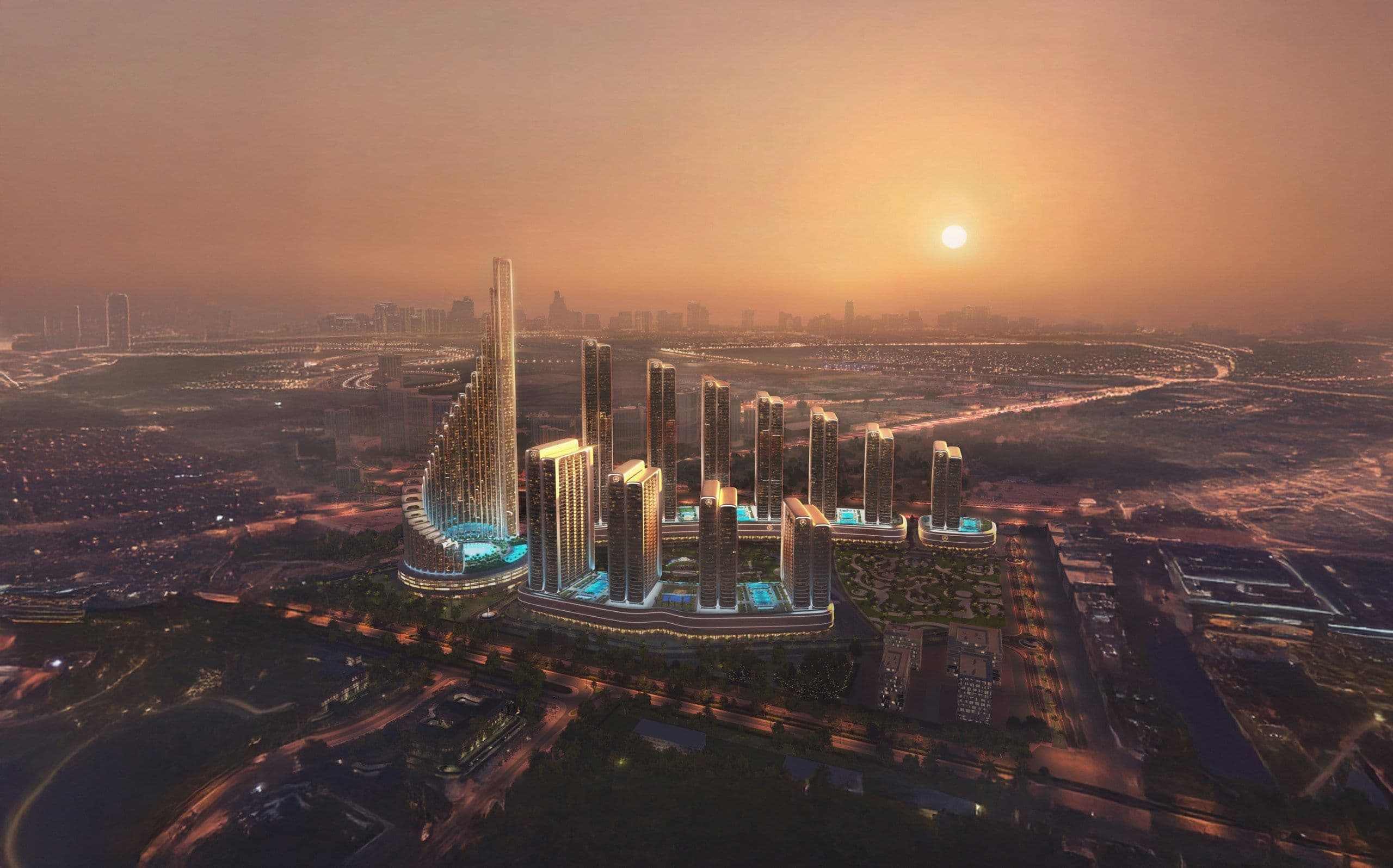 Mercedes-Benz Places | Binghatti City in Dubai